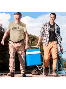 Póló Horgász Evolúció minta, vicces horgász póló, horgász ajándék, pecás póló, pamut póló horgászat