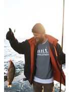 Póló Horgász Evolúció minta, vicces horgász póló, horgász ajándék, pecás póló, pamut póló horgászat