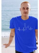 Vízilabda EKG mintás póló, water polo póló, vicces vízilabda ajándék, sportos EKG póló az MK Kreatív póló webáruházból.