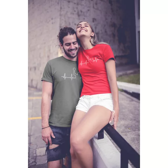 Vízilabda EKG mintás póló, water polo póló, vicces vízilabda ajándék, sportos EKG póló az MK Kreatív póló webáruházból.