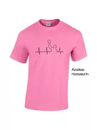 Vízilabda EKG mintás póló, water polo póló, vicces vízilabda ajándék, sportos EKG póló az MK Kreatív póló webáruházból.