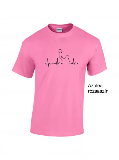 Vízilabda EKG mintás póló, water polo póló, vicces vízilabda ajándék, sportos EKG póló az MK Kreatív póló webáruházból.