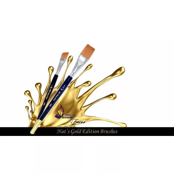 Nat's Fancy 5/8" ferde lapos arcfestő ecset Gold Edition