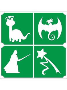 Csillámtetoválás sablon