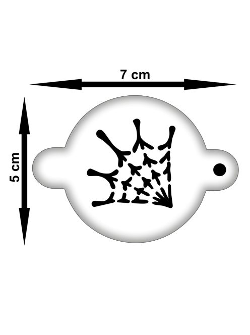 Arcfestő mini sablon szett 6db/cs