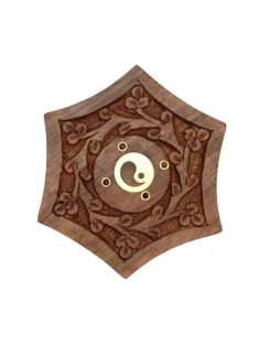 Fa Füstölő tartó Hatszög, kúphoz és pálcához