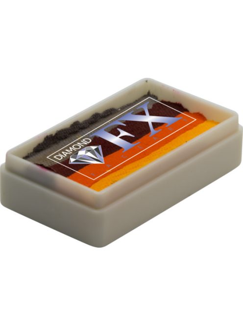 Diamond FX Blast Off csíkos arcfesték 28g, professzionális "one stroke" festék, piros narancs sárga színek, lángok és tűz festés, bőrbarát, vízbázisú