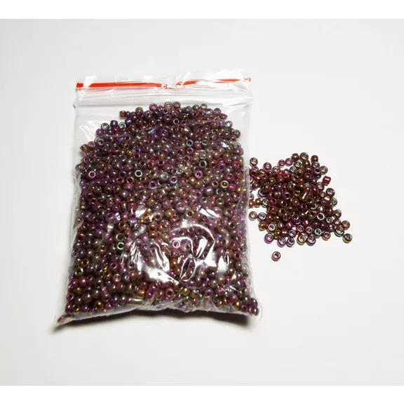 Kásagyöngy - színjátszó  25g több színben 2 mm