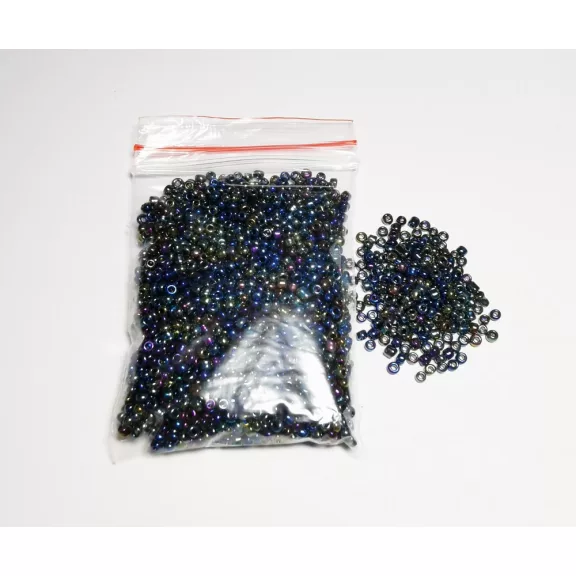 Kásagyöngy - színjátszó  25g több színben 2 mm