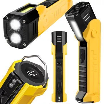 Újratölthető COB LED műhelylámpa powerbank funkcióval