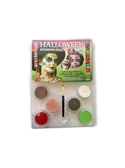 Eulenspiegel  6 színű arcfesték paletta - "Halloween "paletta