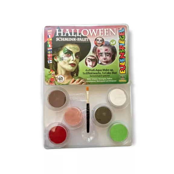 Eulenspiegel  6 színű arcfesték paletta - "Halloween "paletta