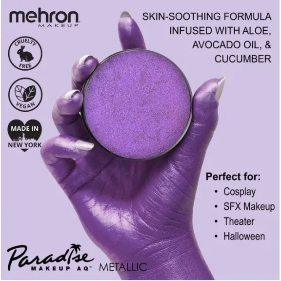 Mehron-Paradise-Gyongyhaz-lila-arcfestek-40g