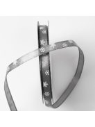 Karácsonyi hópehely mintás szatén szalagok - 6 mm több szín