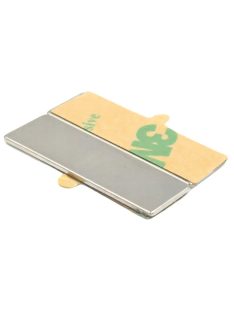 10 darabos 30x10x1mm-es öntapadós neodímium hasáb mágnes készlet 3M ragasztócsíkkal