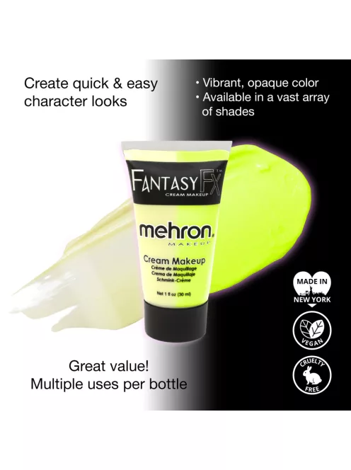 Mehron Fantasy FX Glow-in-the-Dark (30ml) – Sötétben világító arcfesték tubusban, vízbázisú krémfesték