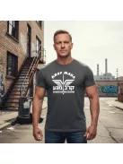Krav Maga System uniszex pamut póló sportos grafikával