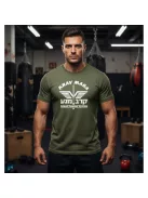 Krav Maga System uniszex pamut póló sportos grafikával