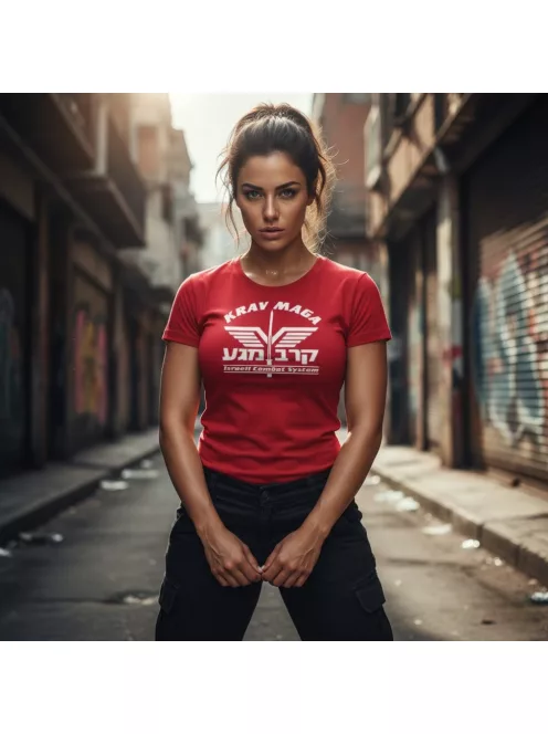 Krav Maga System uniszex pamut póló sportos grafikával