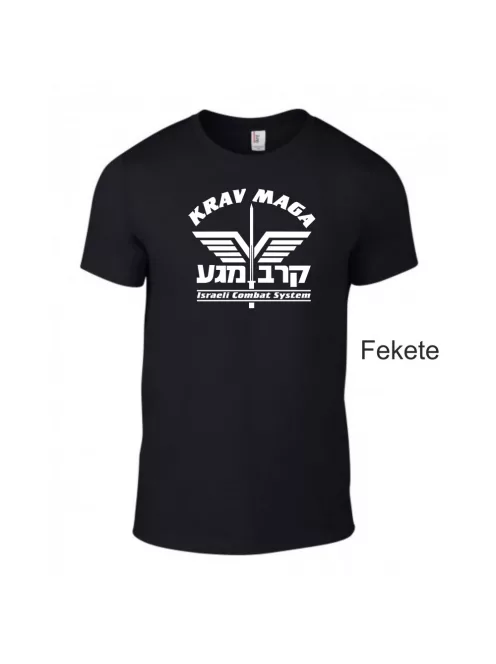 Krav Maga System uniszex pamut póló sportos grafikával
