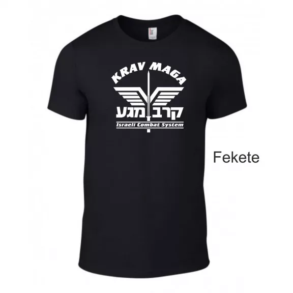 Krav Maga System uniszex pamut póló sportos grafikával