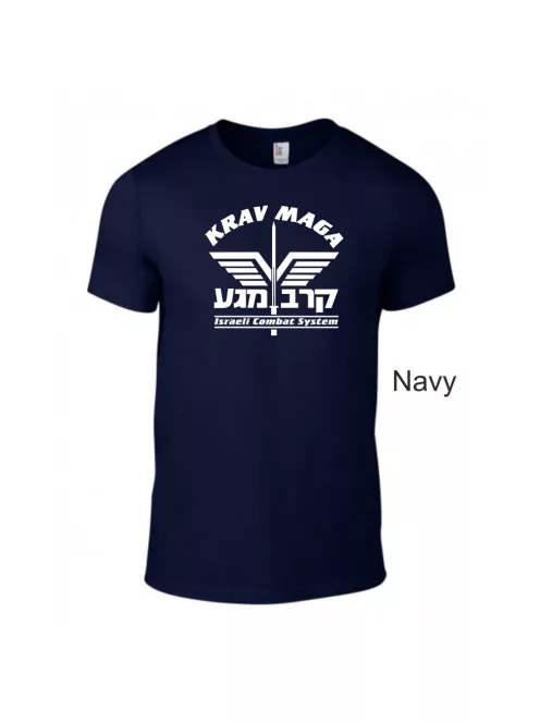 Krav Maga System uniszex pamut póló sportos grafikával