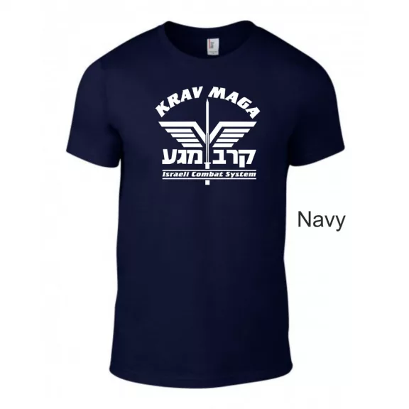 Krav Maga System uniszex pamut póló sportos grafikával
