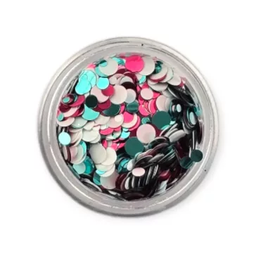 KiviArt Party Mixed Chunky Csillám GSL065 - Többszínű Glitter Fesztivál Sminkhez