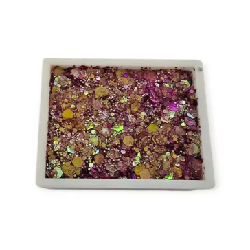 KiviArt Glitter Cream 'Magic Corall' színjátszó csillámkrém, viasz alapú vegán csillám arcfestéshez