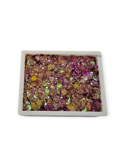 KiviArt Glitter Cream 'Magic Corall' színjátszó csillámkrém, viasz alapú vegán csillám arcfestéshez