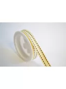 Szatén szalag széleken szaggatott mintával 1cmx2m - több színben