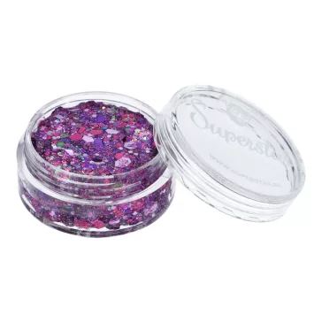 Unikornis hatású Superstar chunky glitter krém lila színjátszó csillogással