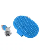 Puha fésűkefe kutyák és macskák szőrének fésülésére, masszírozó, csúszásmentes fogantyúval