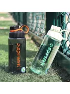 1 literes Tritán sport vizespalack, szivárgásmentes kialakítással, hordozó pánttal