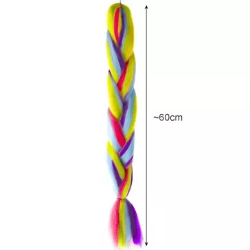 Szintetikus haj színes afro-ombre fonathoz - Szivárvány