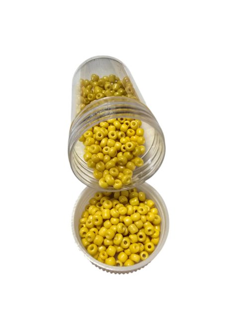 Kásagyöngy - matt 20g sárga 2 mm