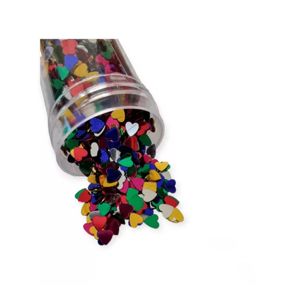 Flitter szívek - multicolor