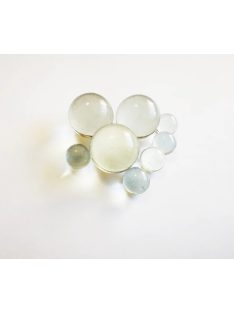 Dekor üveggolyó - áttetsző, 14 és 28 mm