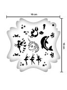 5 az 1-ben Frizbi arcfestősablon Lányos 2