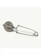 Gömb alakú teaszűrő csipesz 5 cm – fém teatojás szálas teához