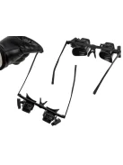 Nagyítós szemüveg LED világítással 2x 6x 8x 12x 24x nagyítással precíziós munkához