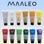 Maaleo 12 darabos, 100 ml-es akrilfesték szett élénk színekkel, tubusokban, művészeknek és hobbistáknak