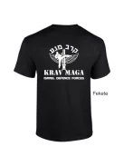 Krav Maga Israel Defence Force pamut póló uniszex IDF mintával elöl és hátul
