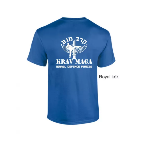 Krav Maga Israel Defence Force pamut póló uniszex IDF mintával elöl és hátul