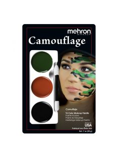   Mehron háromszínű arcfestő készlet - Camouflage/terepszínű