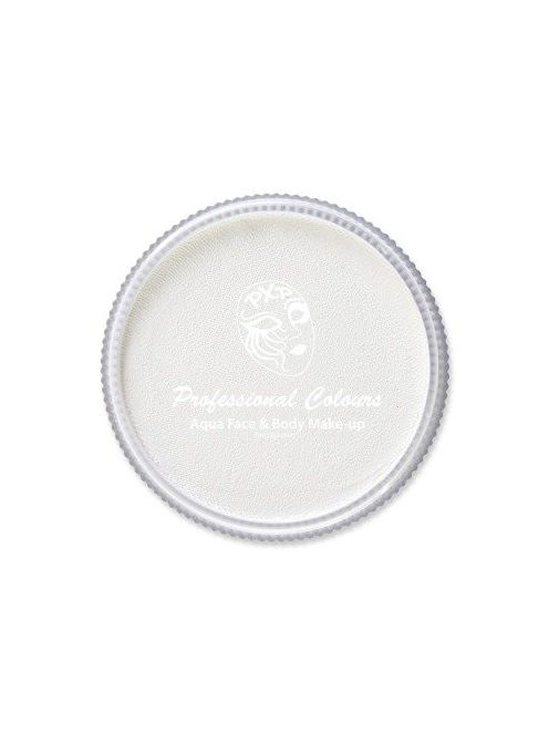 Közepes méretű, 30 grammos, kerek tégelyes PXP Professional Colors fehér arcfesték.