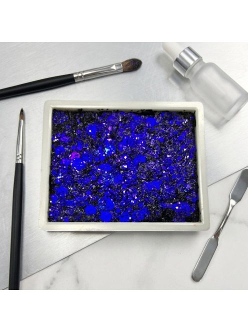 KiviArt Glitter Cream 'Dark Night' sötét holografikus csillámkrém arcra és hajra
