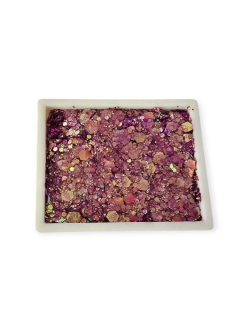 KiviArt Glitter Cream 'Bright Raspberry' élénk málna-pink csillámkrém arcra és hajra