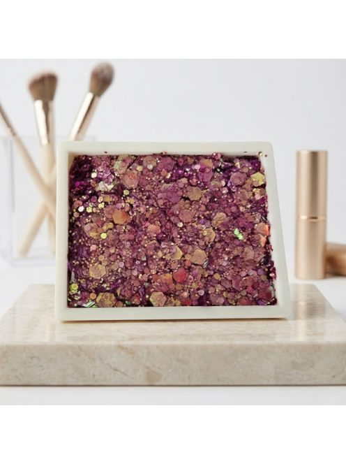 KiviArt Glitter Cream 'Bright Raspberry' élénk málna-pink csillámkrém arcra és hajra