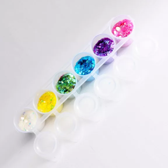 Superstar nagyszemcsés csillám 6 db - Sweet